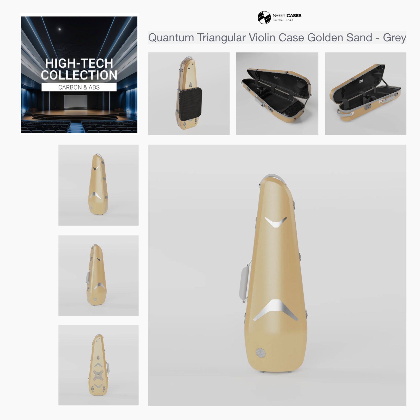 Negri New Violin Case Quantum ネグリヴァイオリンケース クォンタム