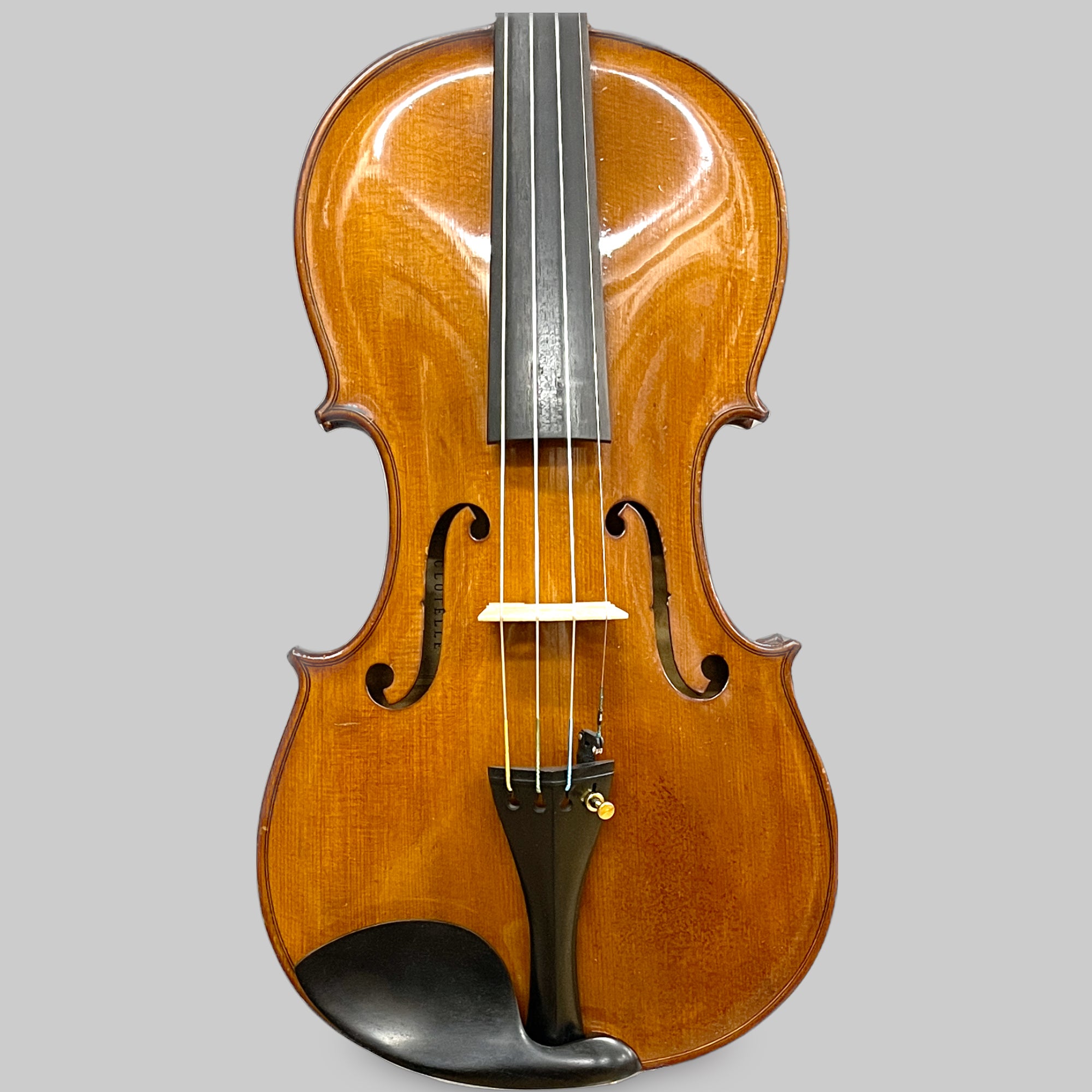 4/4Violin : Labeled : Lutherie Artistique H.CLOTELLE, Mirecourt
